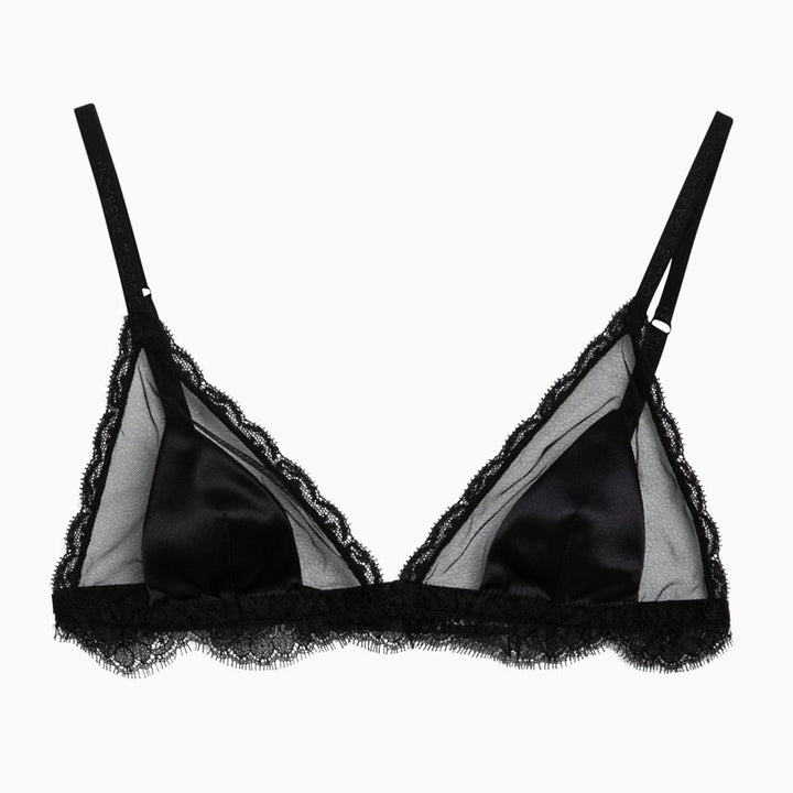 Dolce & Gabbana silk satin and lace bra