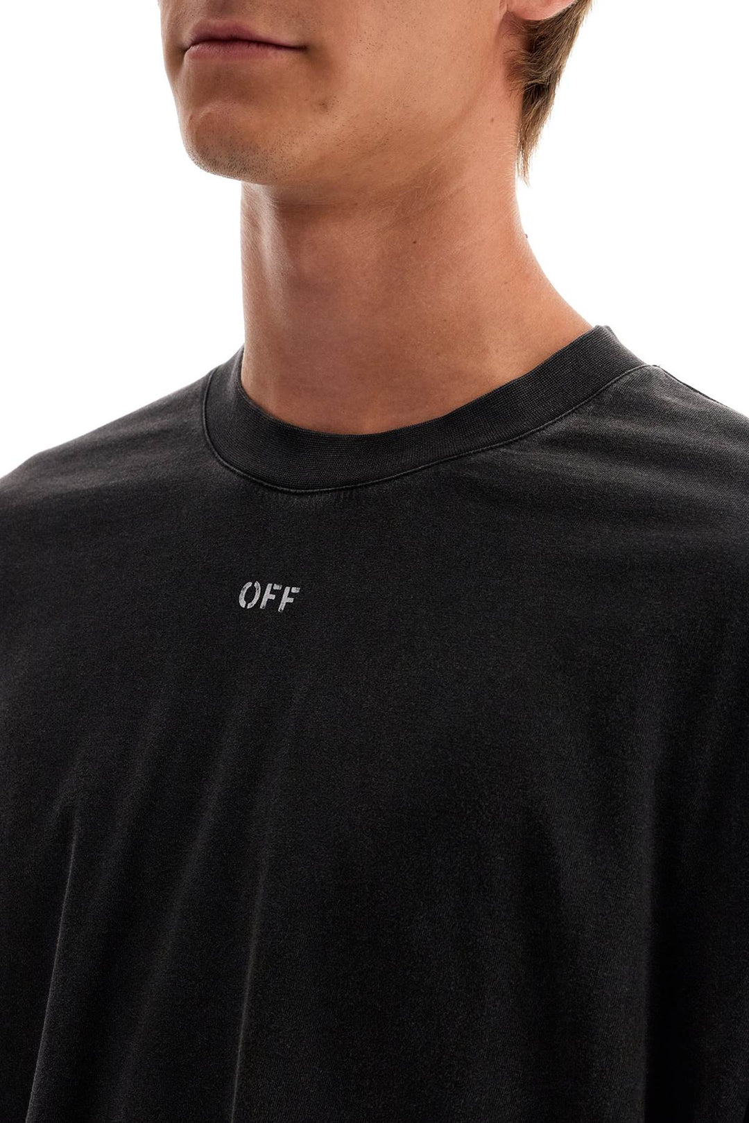 Off-White T-Shirt with S. Matthew Print