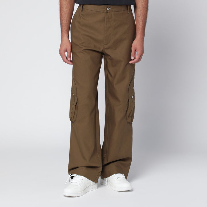 Off White cargo trousers with logo