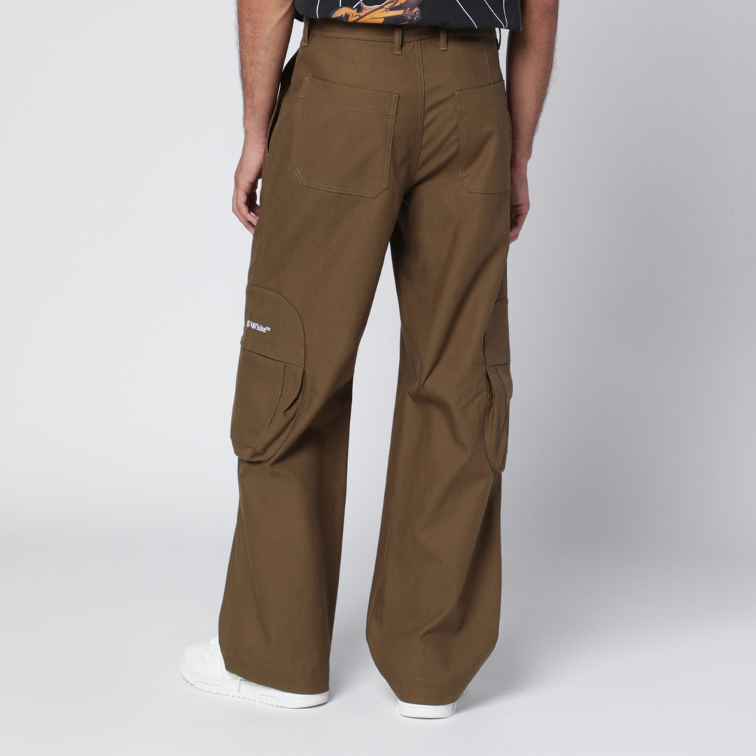 Off White cargo trousers with logo