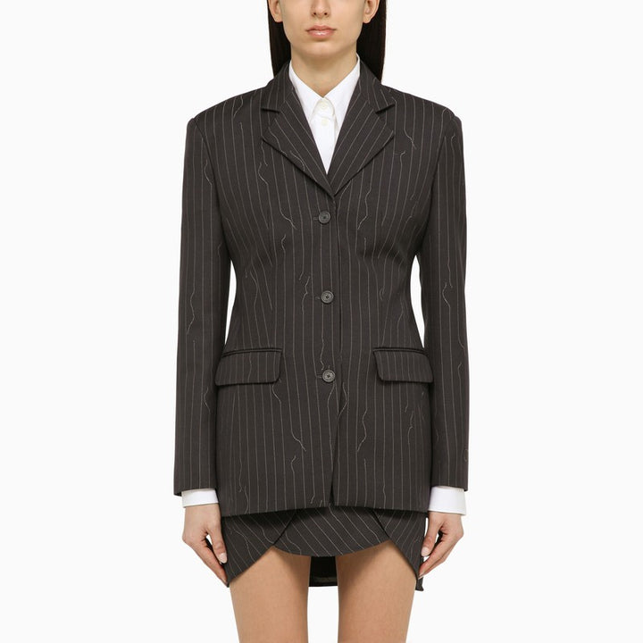 Off White pinstripe jacket