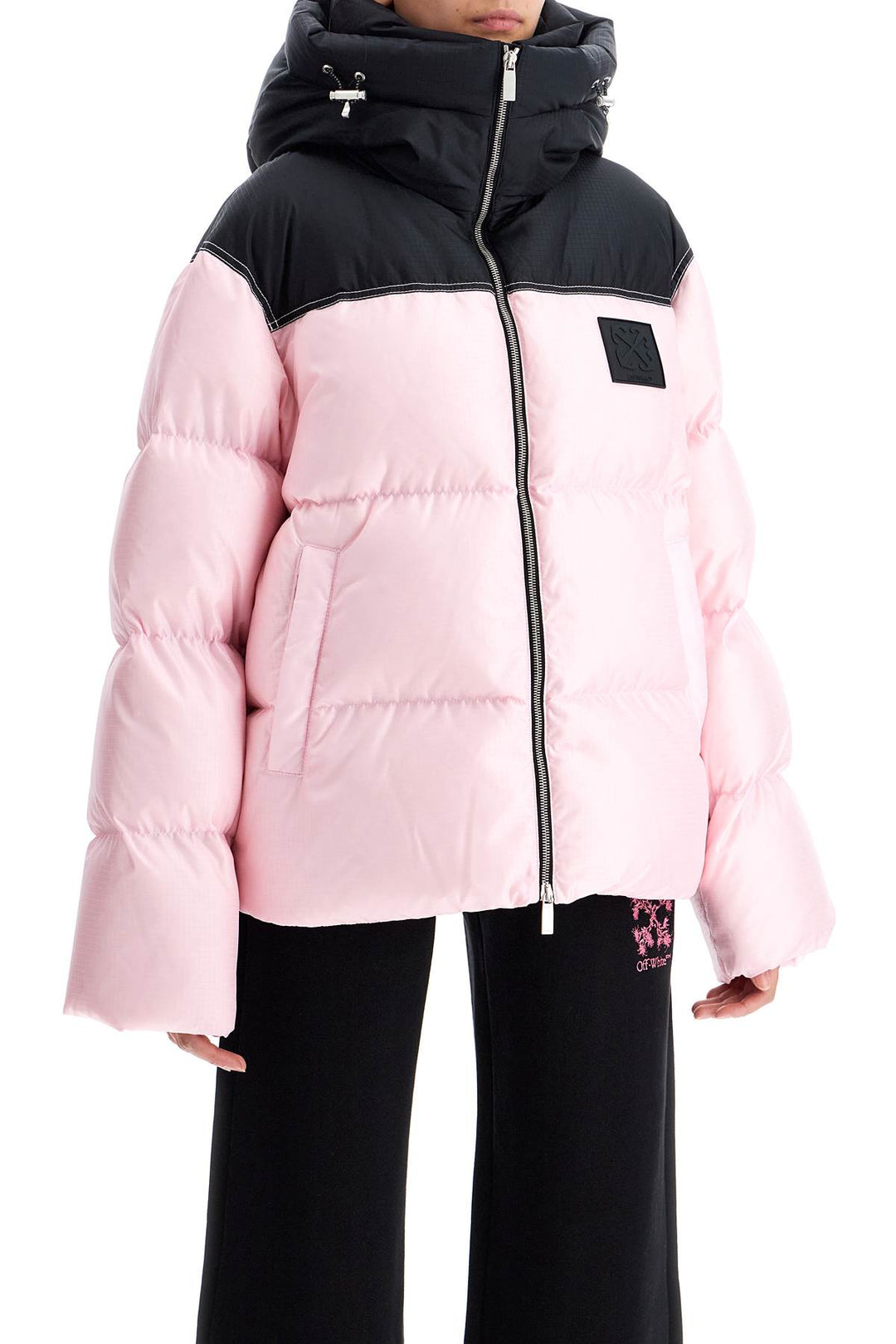 Off-White oversized down jacket with