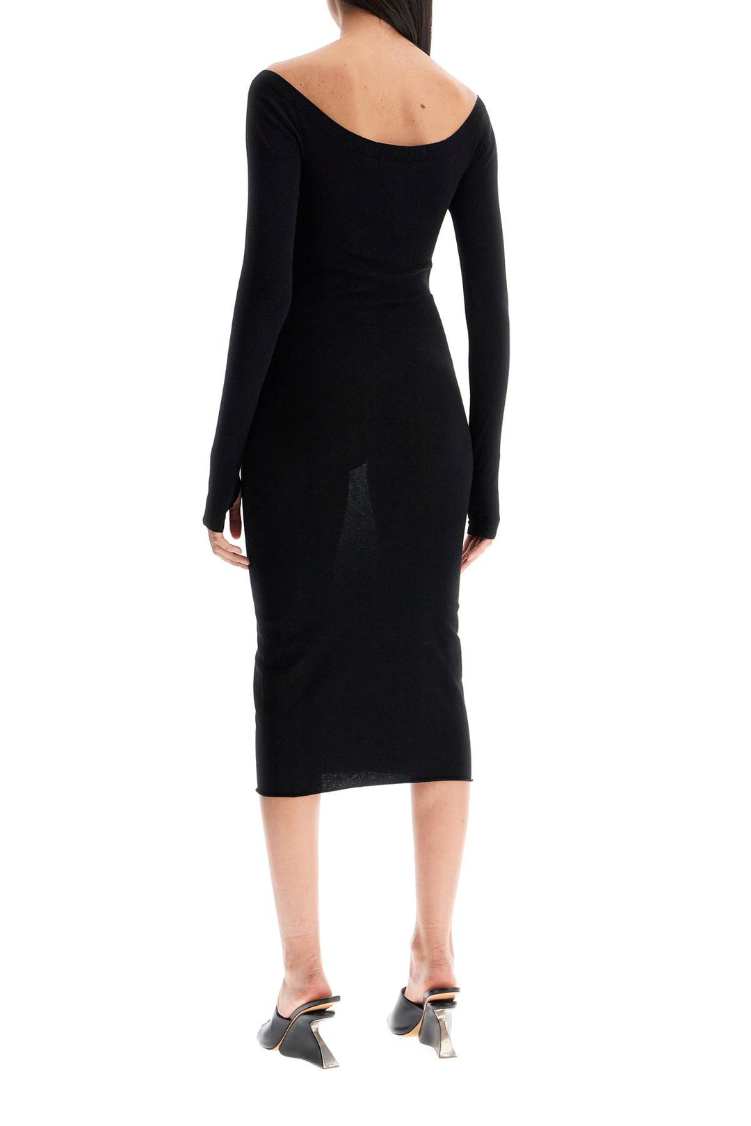 Off White knit midi dress