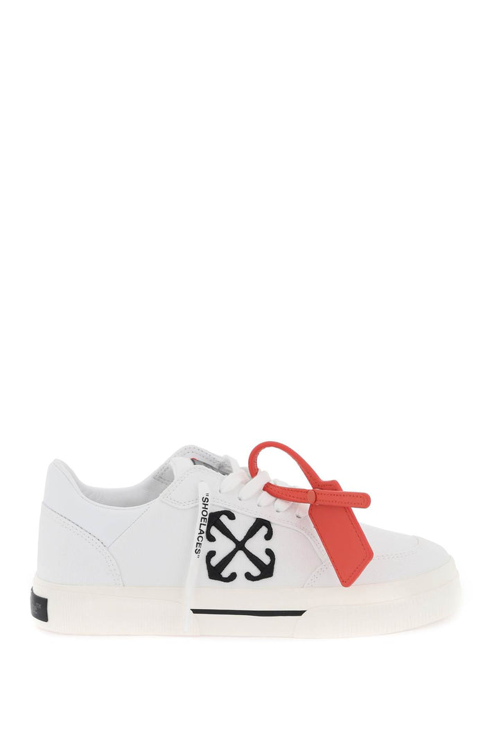 Off-White low canvas vulcanized sneakers