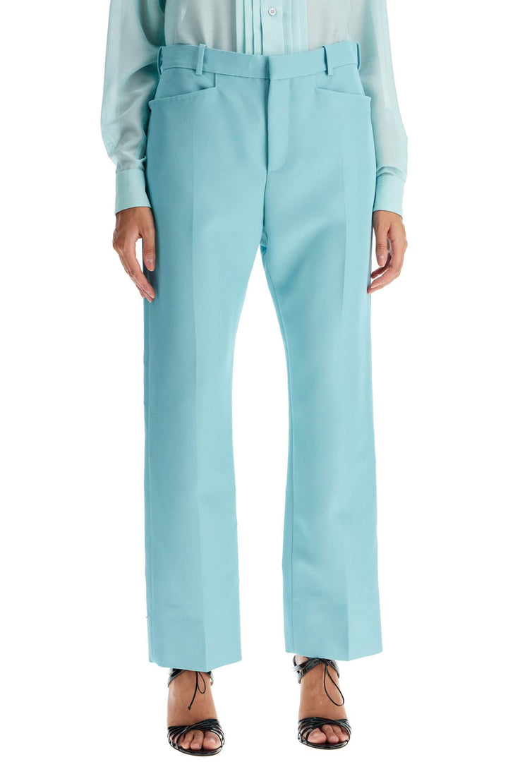 Tom Ford wallis cigarette pants in hopsack fabric