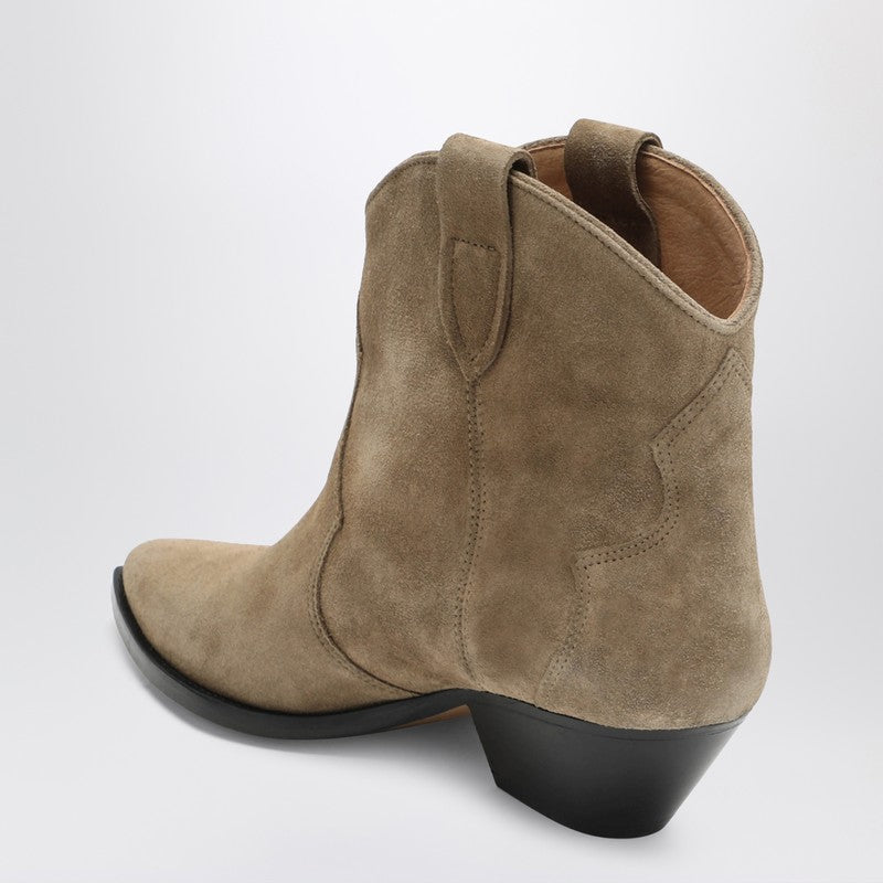 ISABEL MARANT Dewina suede cowboy ankle boots