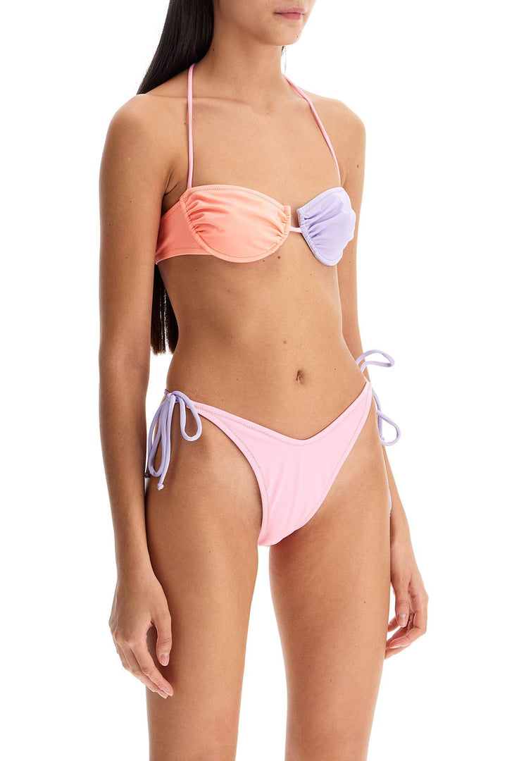 Reina Olga penny color-block bikini set