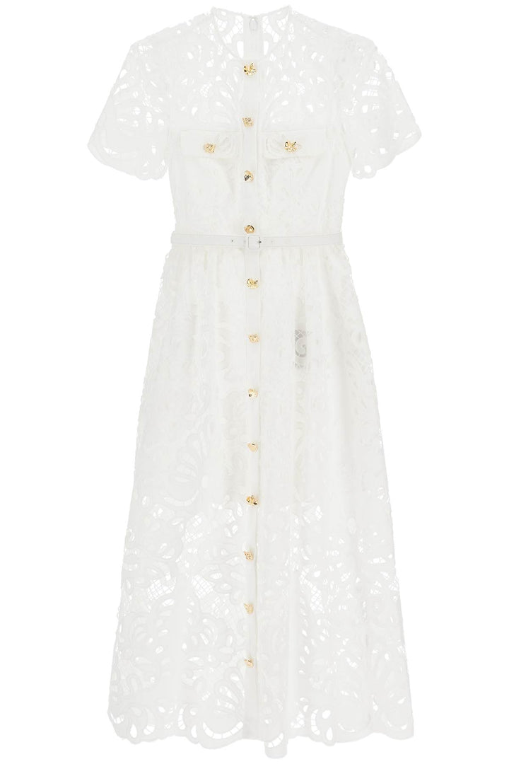 Self Portrait midi lace dress