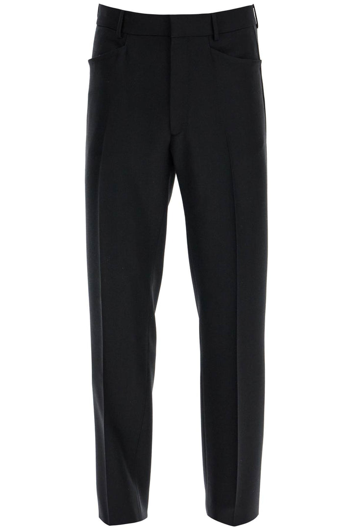 Tom Ford black wool and silk trousers