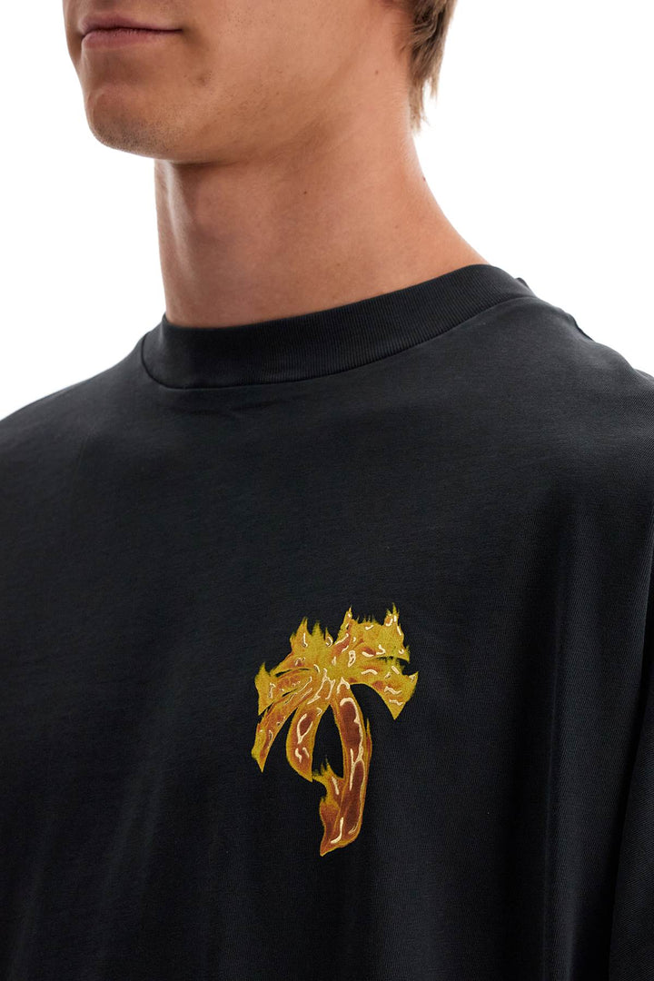 Palm Angels burning palm oversized t-shirt