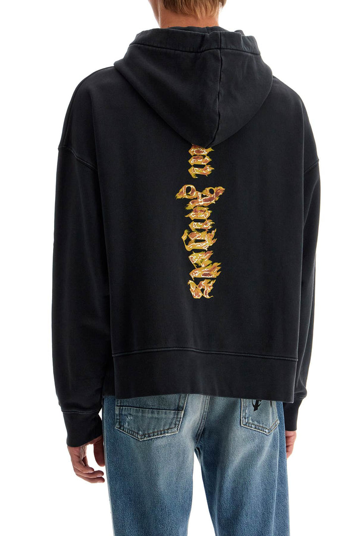 Palm Angels burning palm oversized hoodie