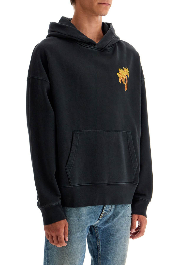 Palm Angels burning palm oversized hoodie