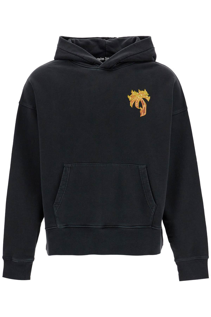 Palm Angels burning palm oversized hoodie