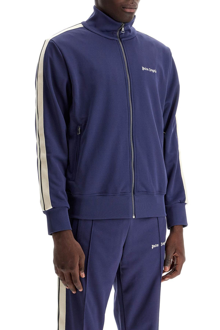 Palm Angels contrast band track jacket with nine words