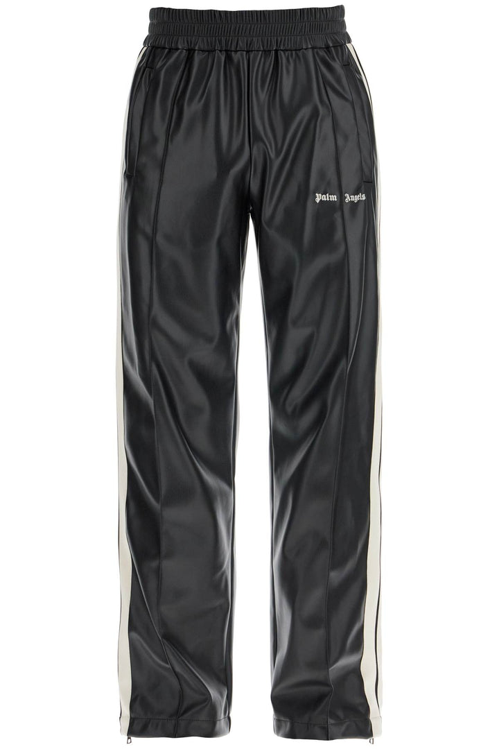 Palm Angels faux leather joggers