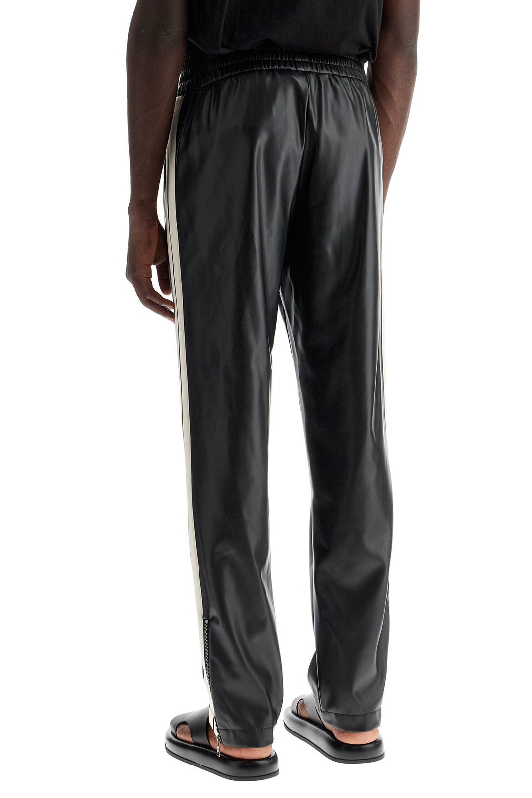 Palm Angels faux leather joggers