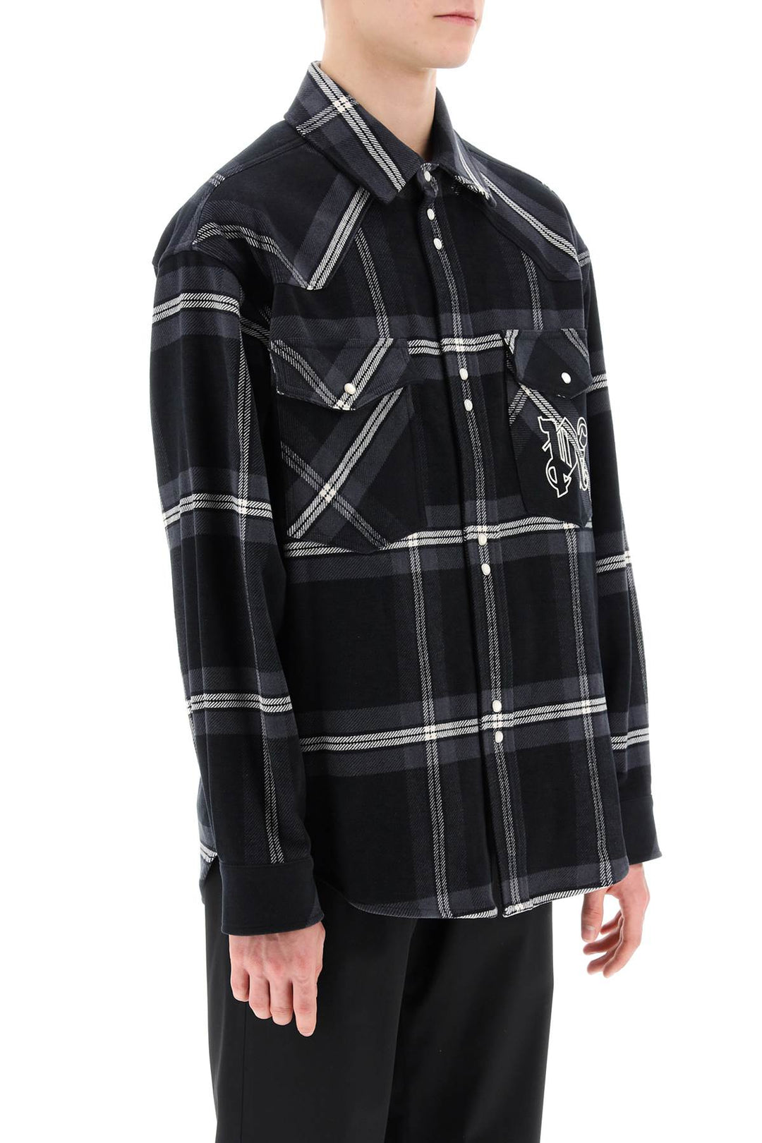 Palm Angels check flannel overshirt