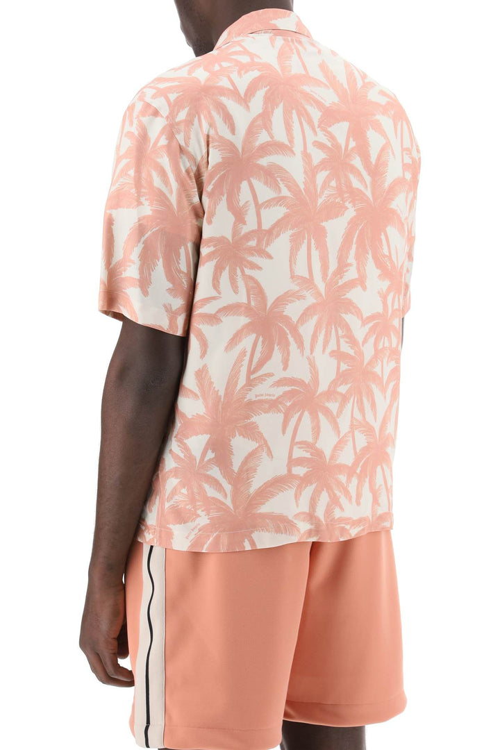 Palm Angels bowling shirt with palms motif