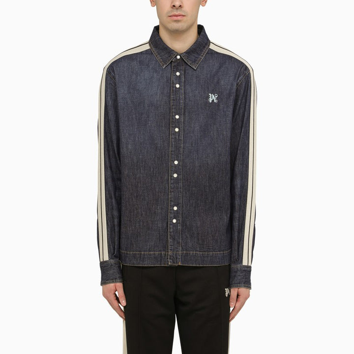 Palm Angels denim Monogram shirt-jacket
