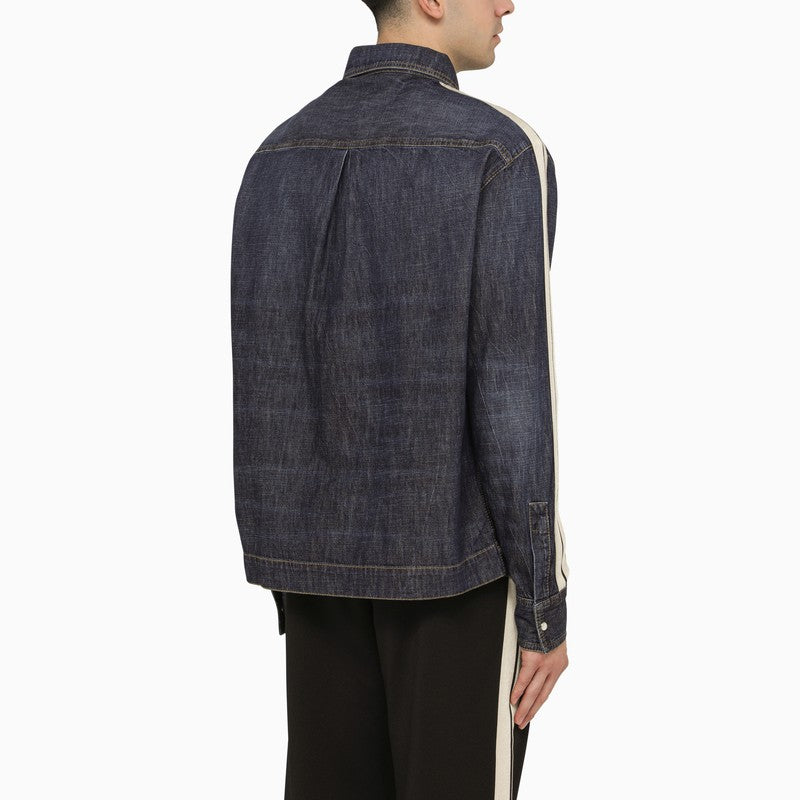 Palm Angels denim Monogram shirt-jacket