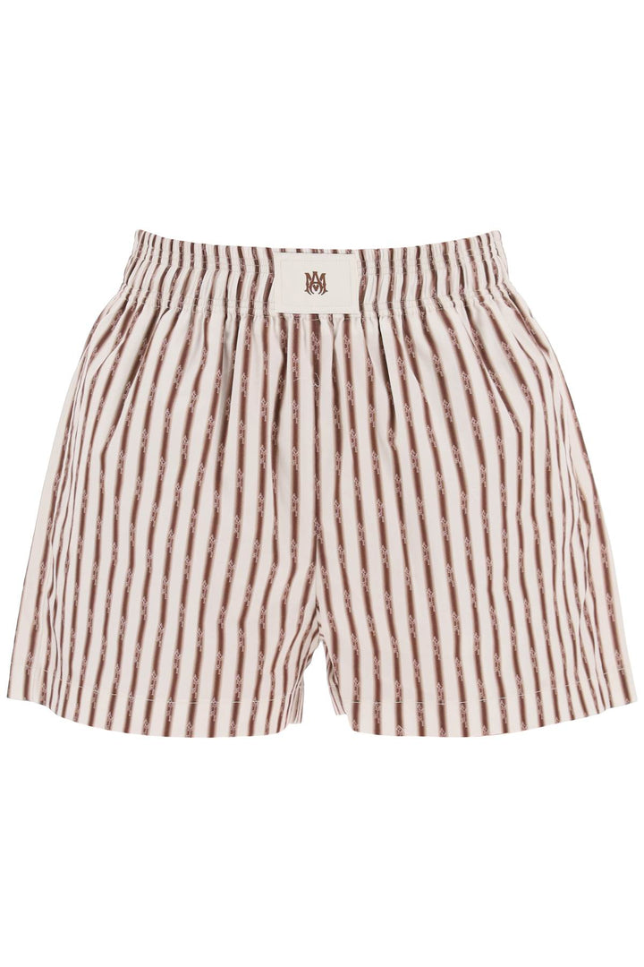 Amiri striped pajama shorts