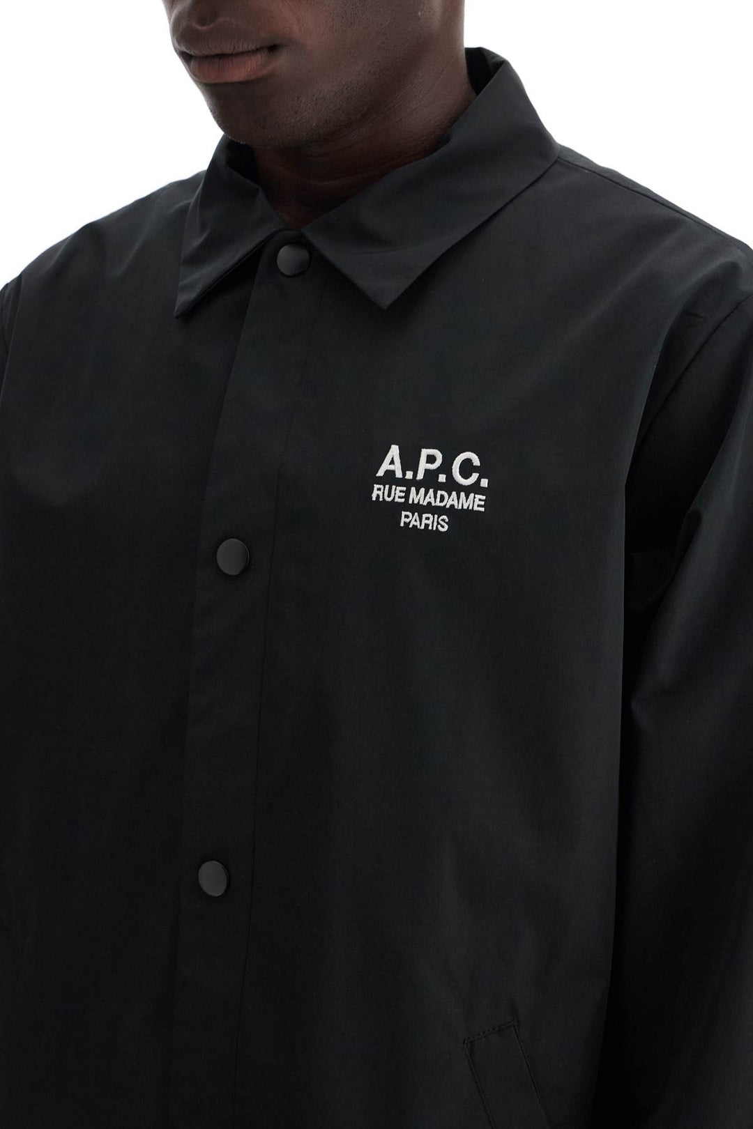 A.P.C. regis cotton blend overshirt