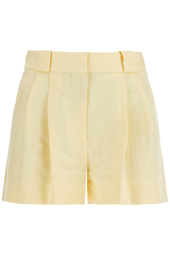 Blaze Milano high-waisted linen shorts