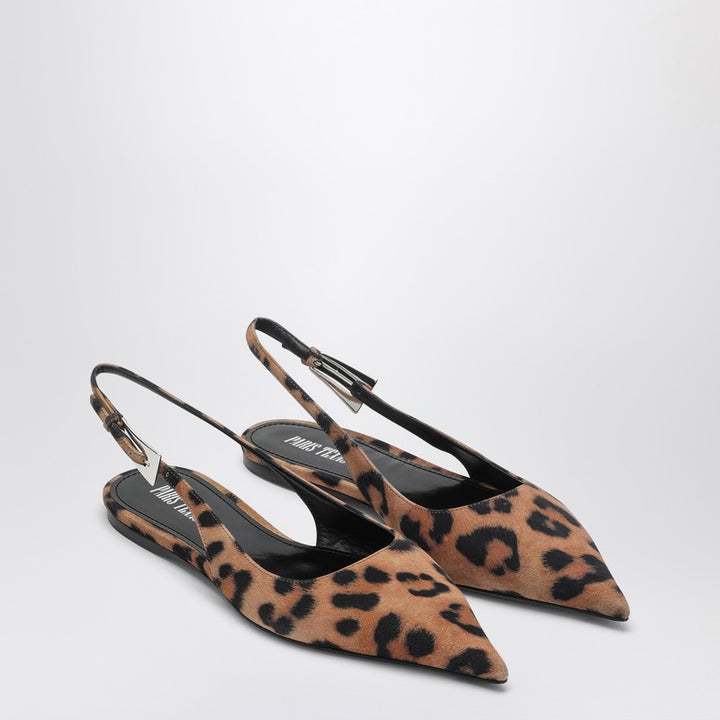 Paris Texas Jessica Leopard print slingbacks