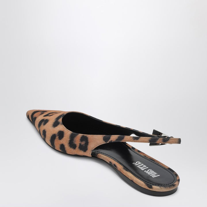 Paris Texas Jessica Leopard print slingbacks