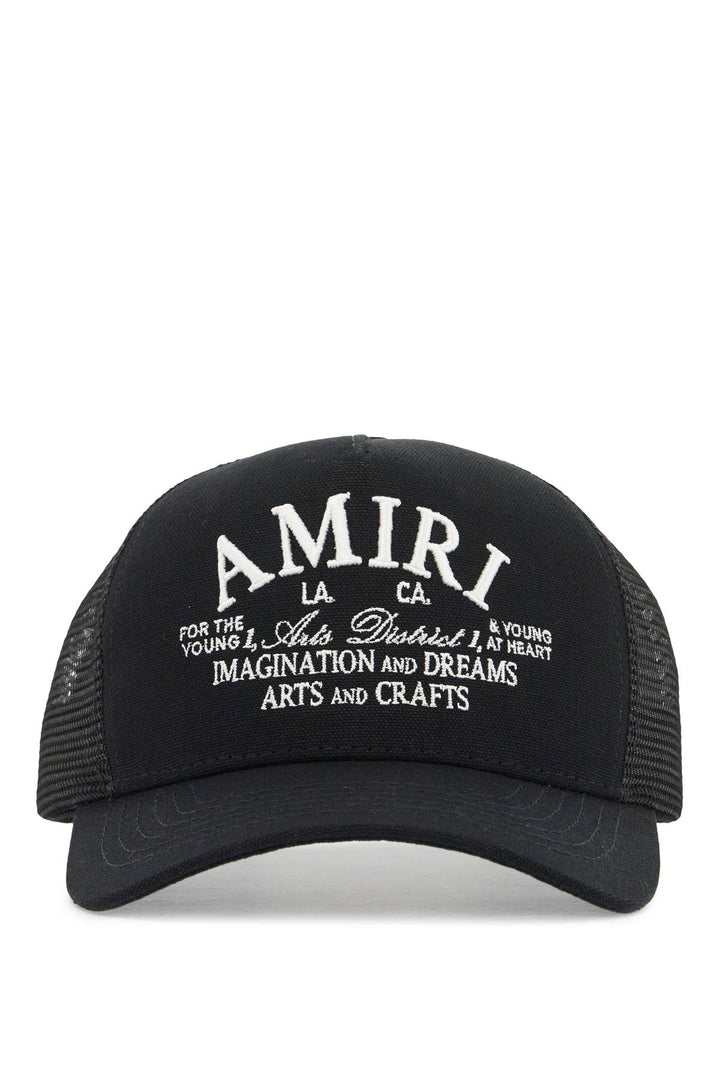 Amiri arts district embroidered trucker hat