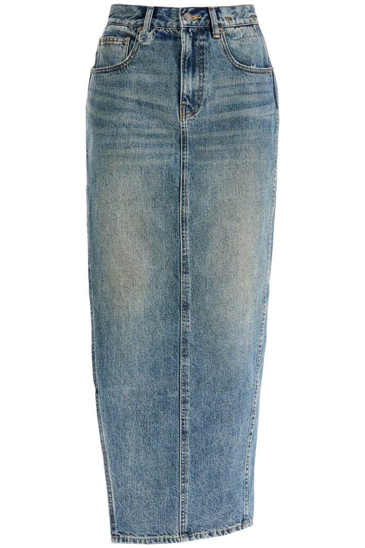 R13 shire denim devonshire skirt