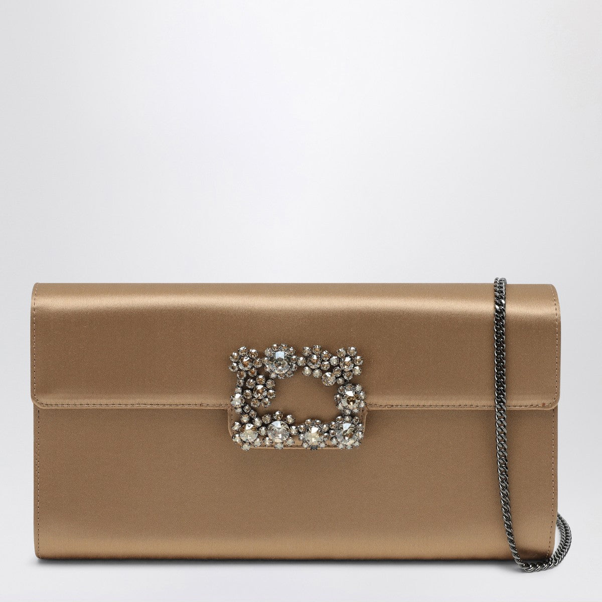 ROGER VIVIER satin Efflorescence clutch bag with buckle – Choosh