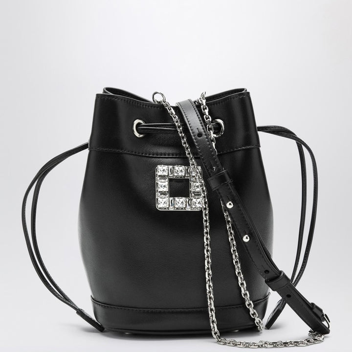 ROGER VIVIER  Très Vivier leather bucket bag