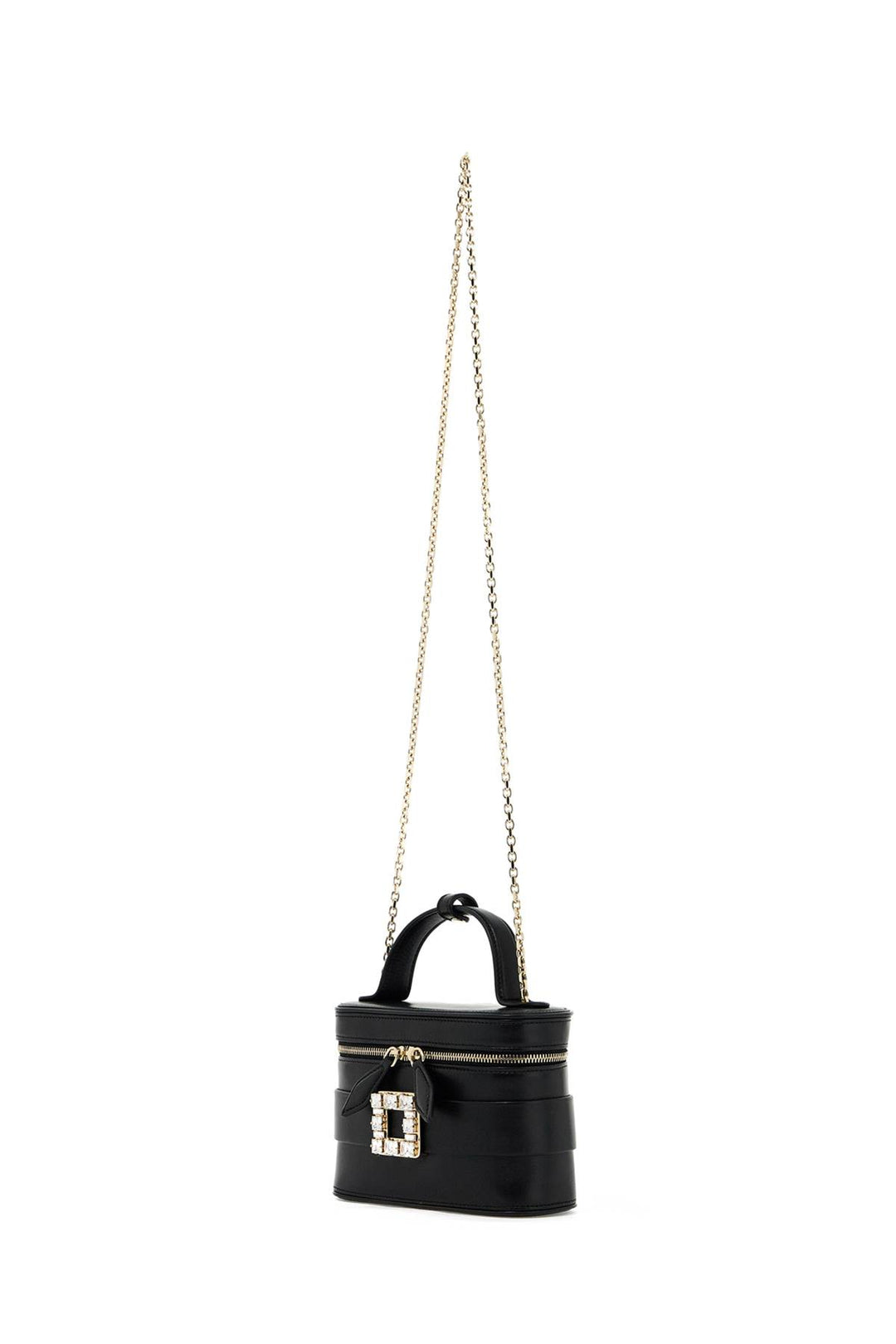 Roger Vivier vanity micro bag with crystal buckle