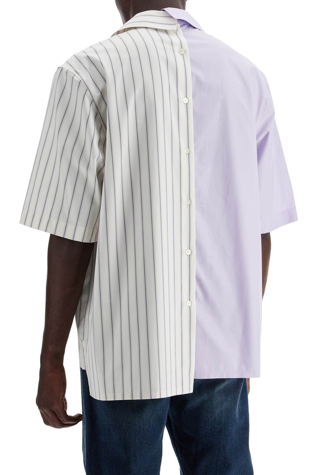 Lanvin asymmetric bowling shirt