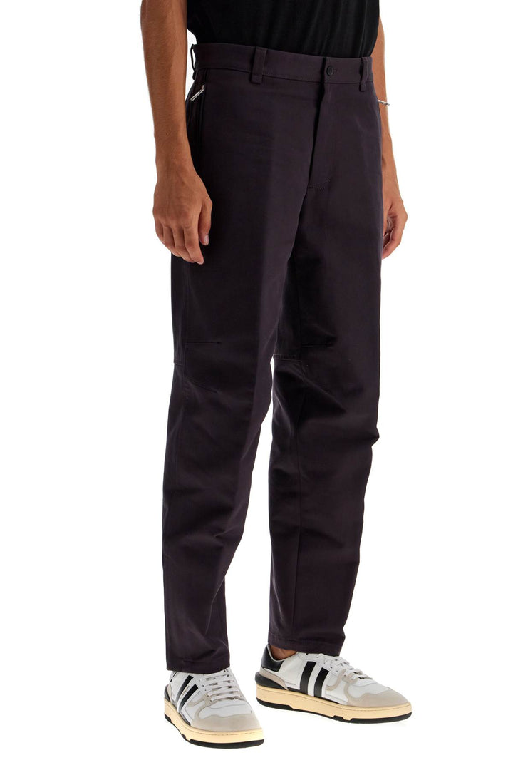 Lanvin biker gabardine trousers