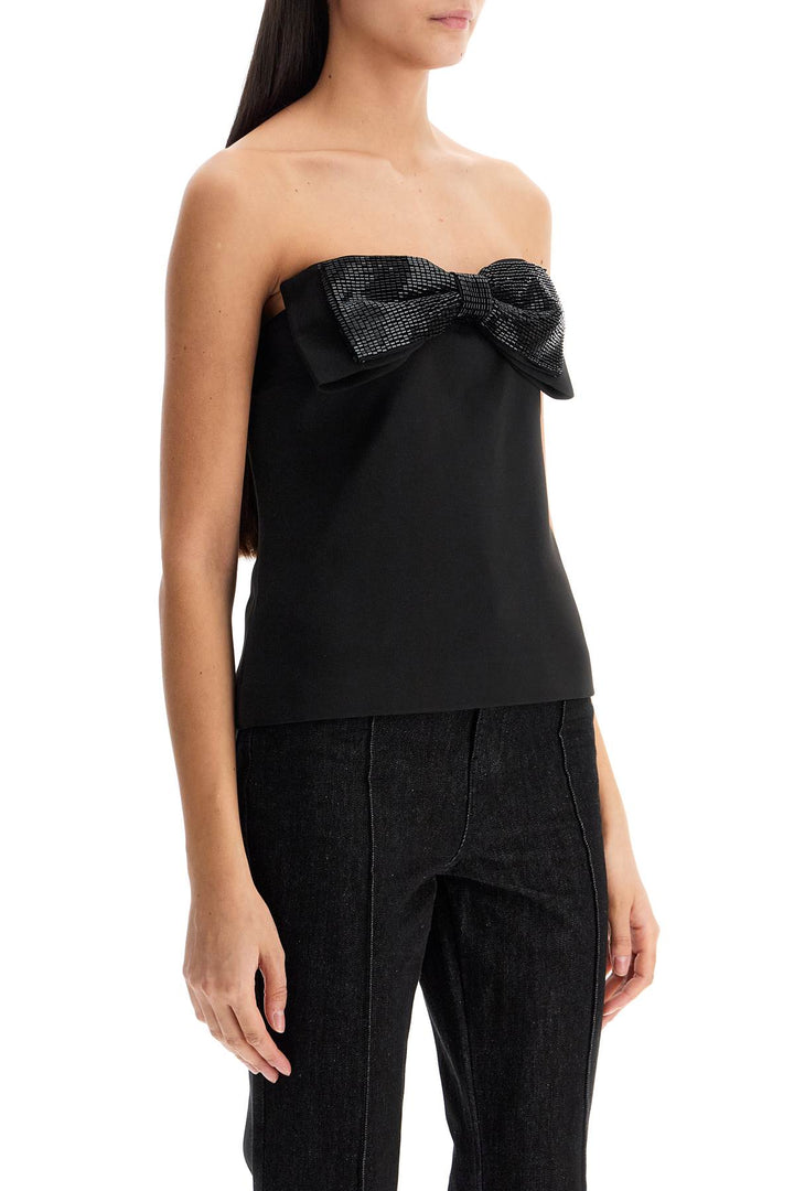 Self Portrait strapless top with bow