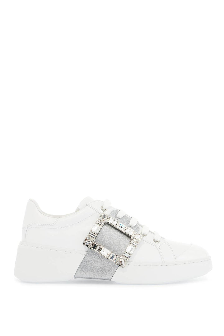 Roger Vivier viv skate sneakers with rhinestone buckle