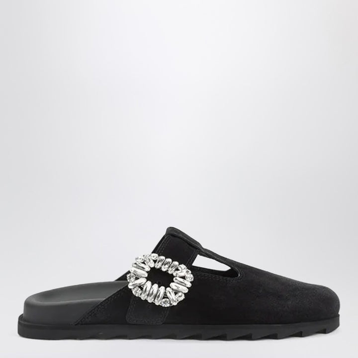 ROGER VIVIER Slidy Viv suede Mules