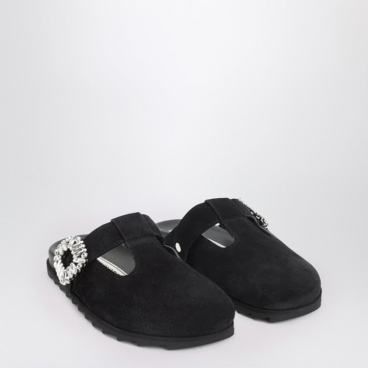 ROGER VIVIER Slidy Viv suede Mules