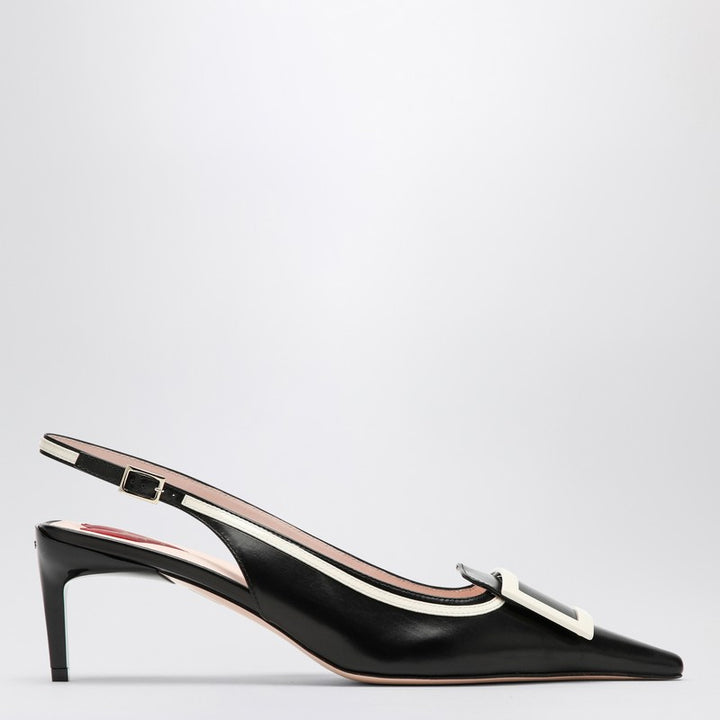 ROGER VIVIER Viv Canard leather slingbacks