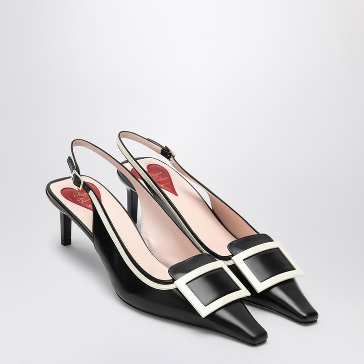 ROGER VIVIER Viv Canard leather slingbacks