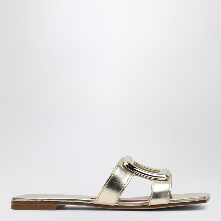 ROGER VIVIER Belle Vivier gold slippers