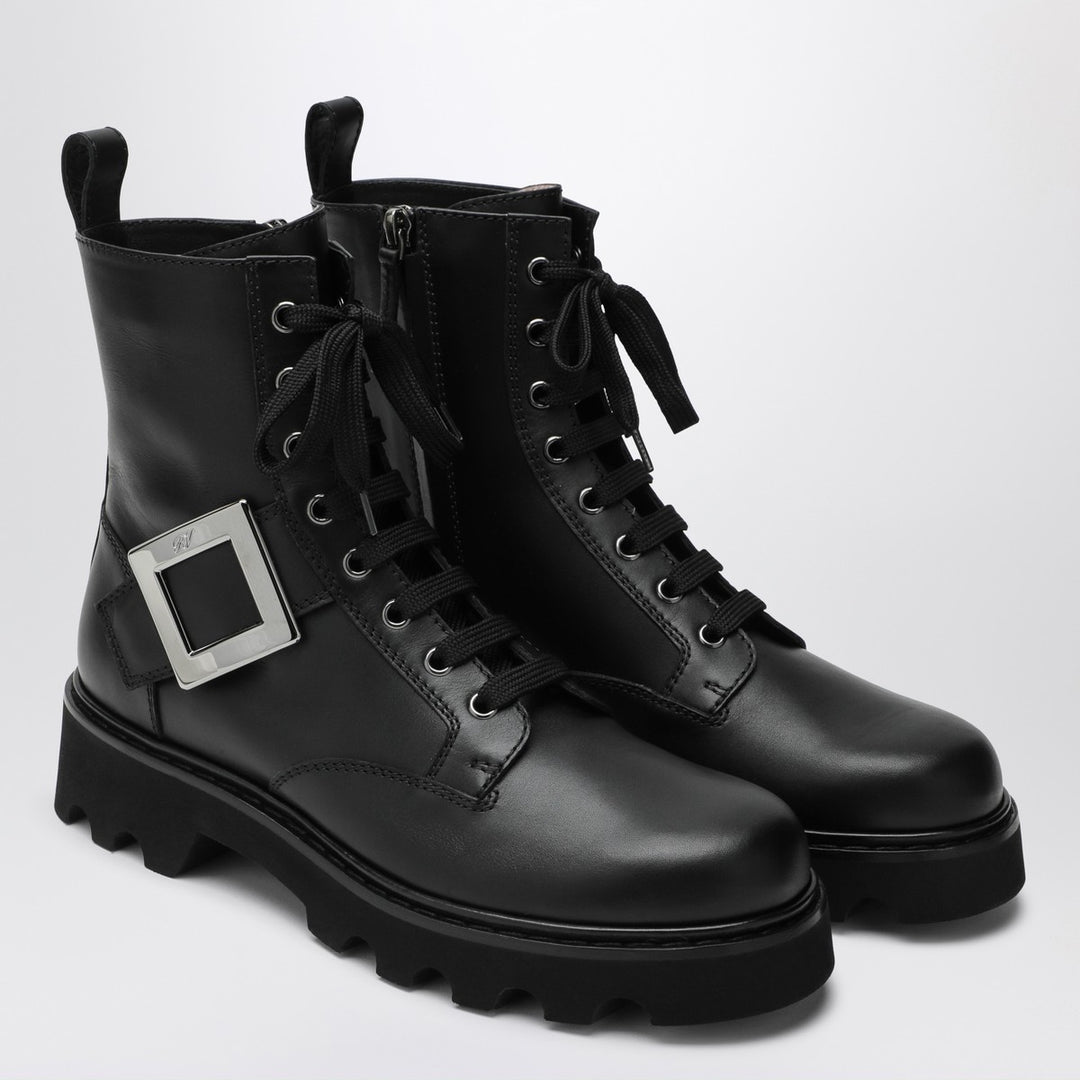 ROGER VIVIER Viv Rangers Truck leather ankle boots