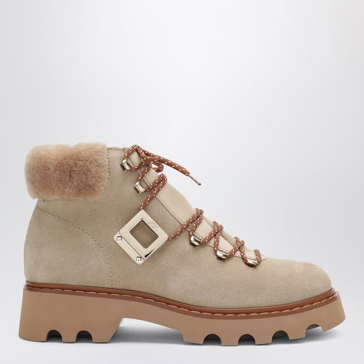 ROGER VIVIER Viv Rangers Truck suede Booties