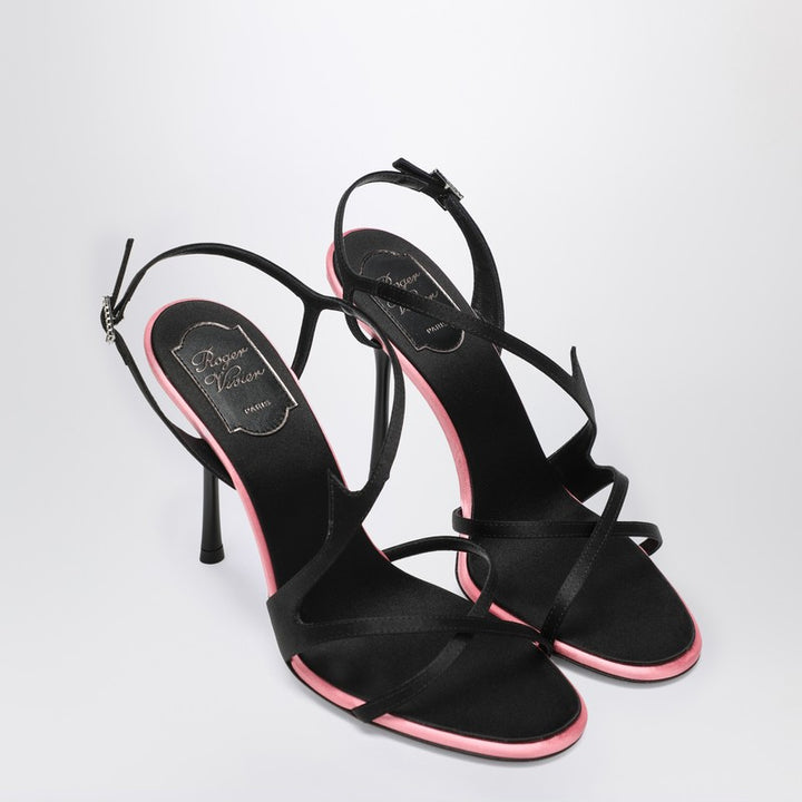 ROGER VIVIER satin heeled sandals