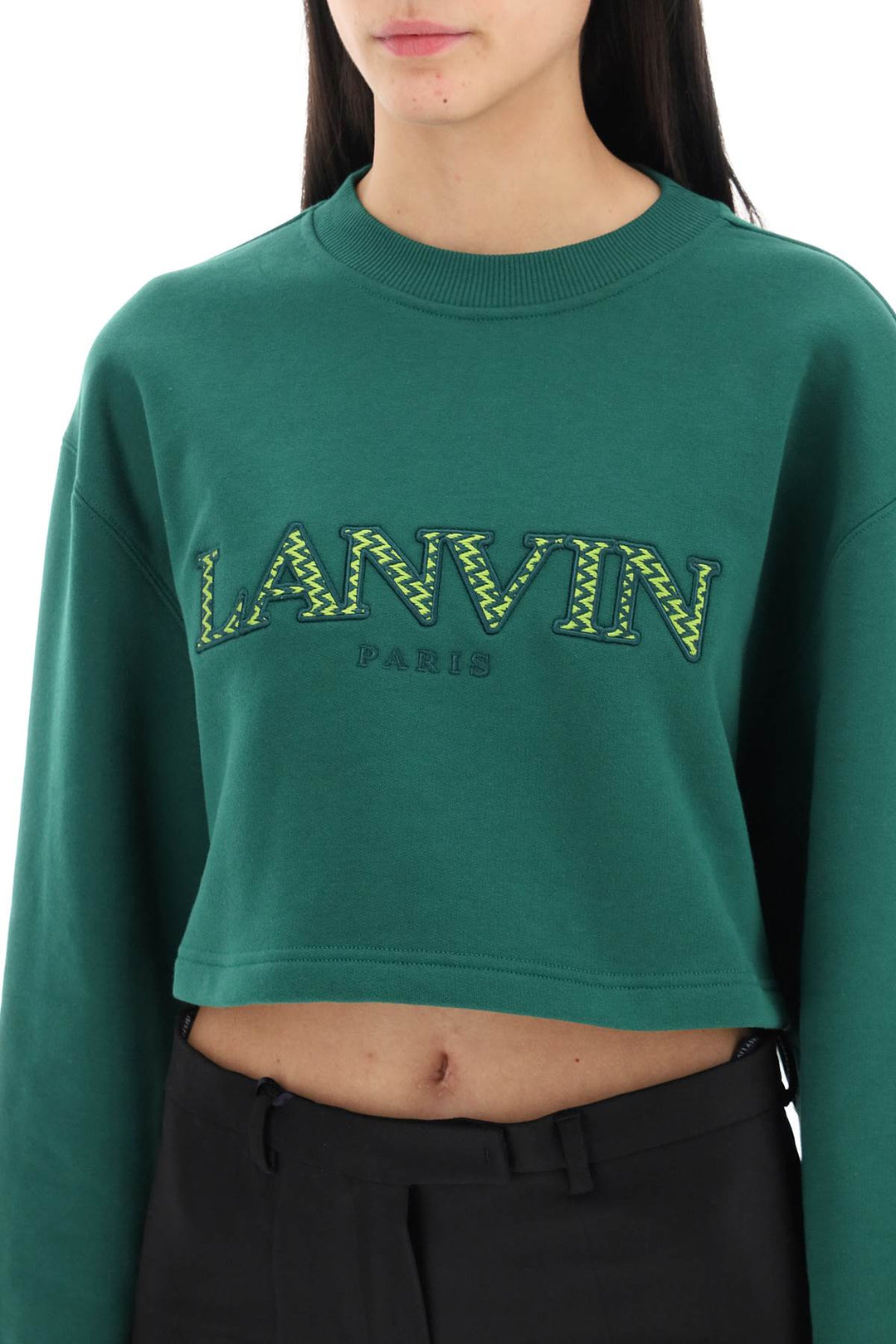 Lanvin cropped logo sweatshirt