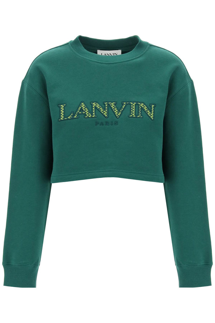 Lanvin cropped logo sweatshirt