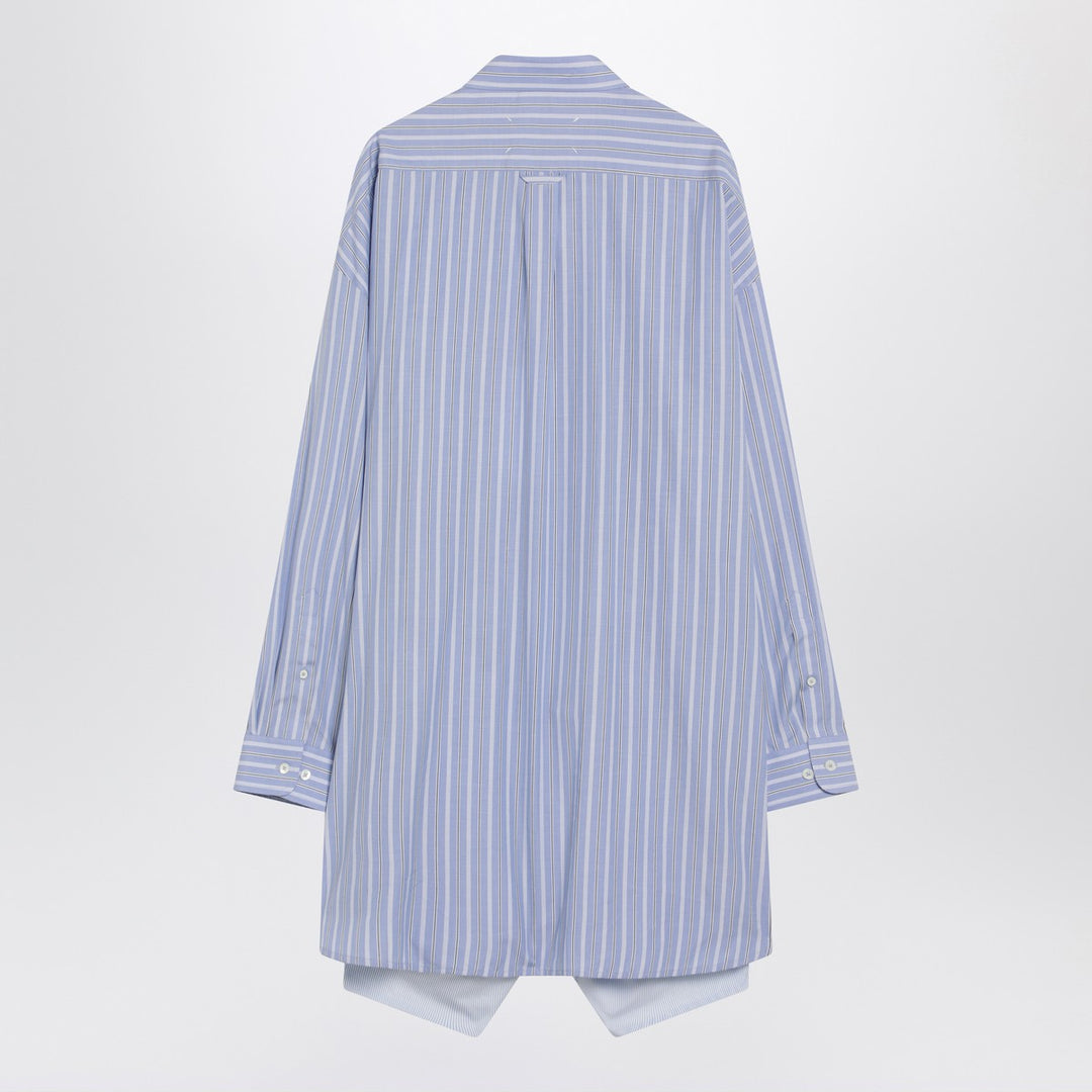 Maison Margiela striped mini shirt dress