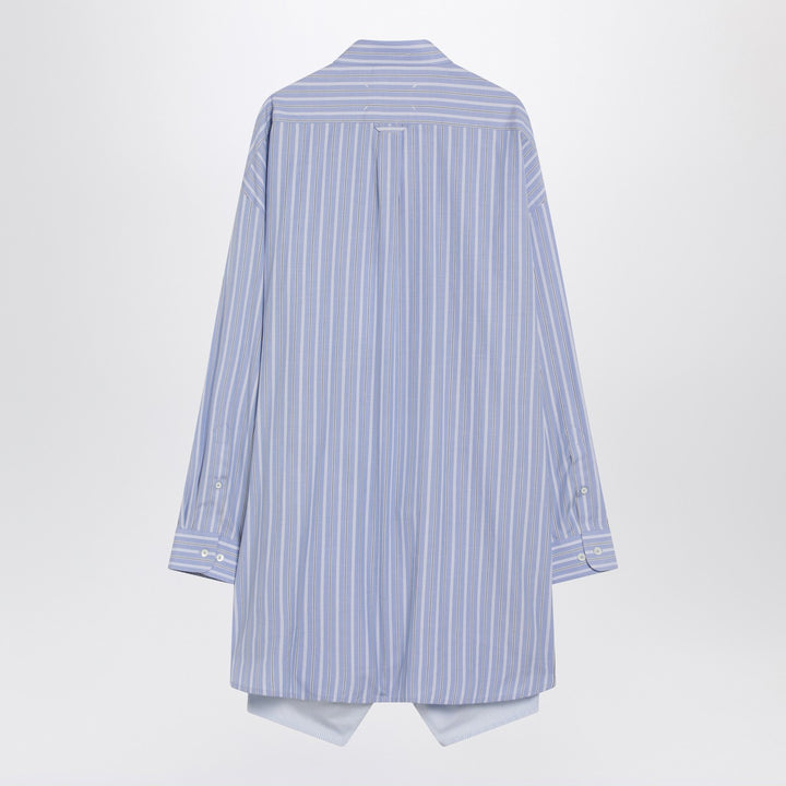 Maison Margiela striped mini shirt dress